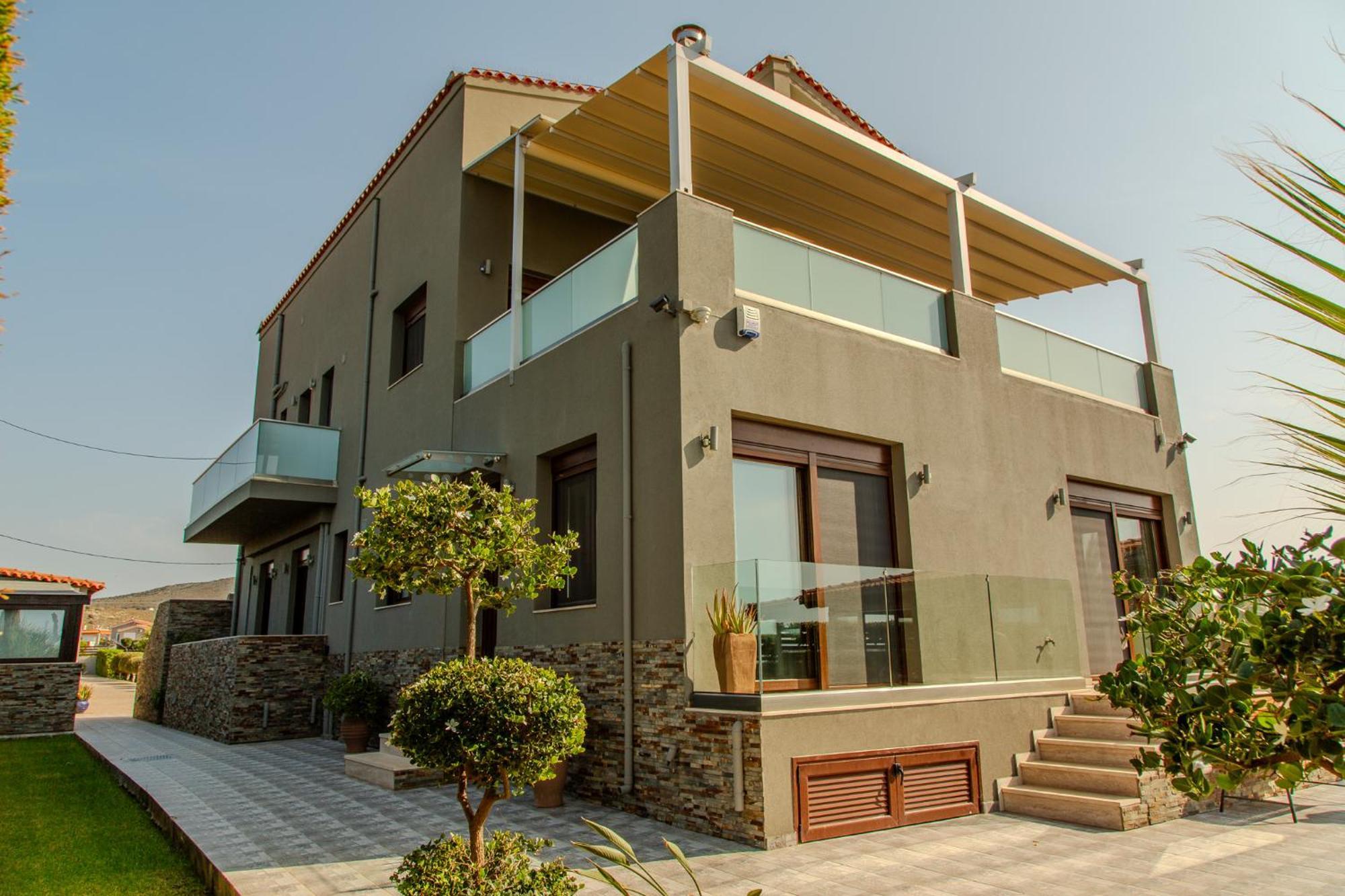 A Cozy Eco Villa By The Sea Гувес Екстер'єр фото