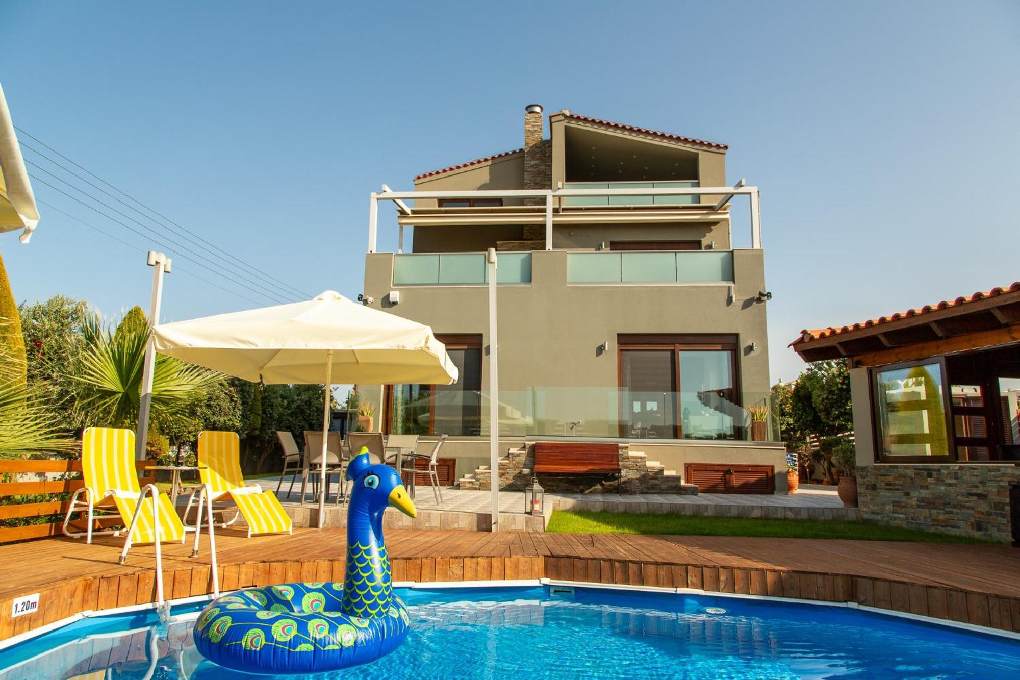 A Cozy Eco Villa By The Sea Гувес Екстер'єр фото